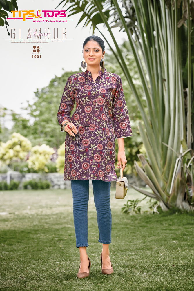 Victoria Vol 04 By Tips And Tops Printed Cotton Ladies Top Wholesale online